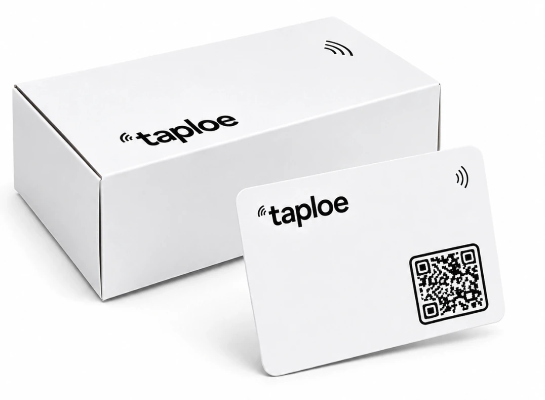 Production and delivery of a Taploe card